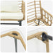 Set de Mobilier pentru Grădină cu pernă 4 pcs Negru, Antracit - WALTI WALTI