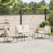 Set de Mobilier pentru Grădină cu pernă 4 pcs Negru, Antracit - WALTI WALTI