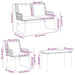 Set de Mobilier pentru Grădină cu pernă 4 pcs Negru, Antracit - WALTI WALTI