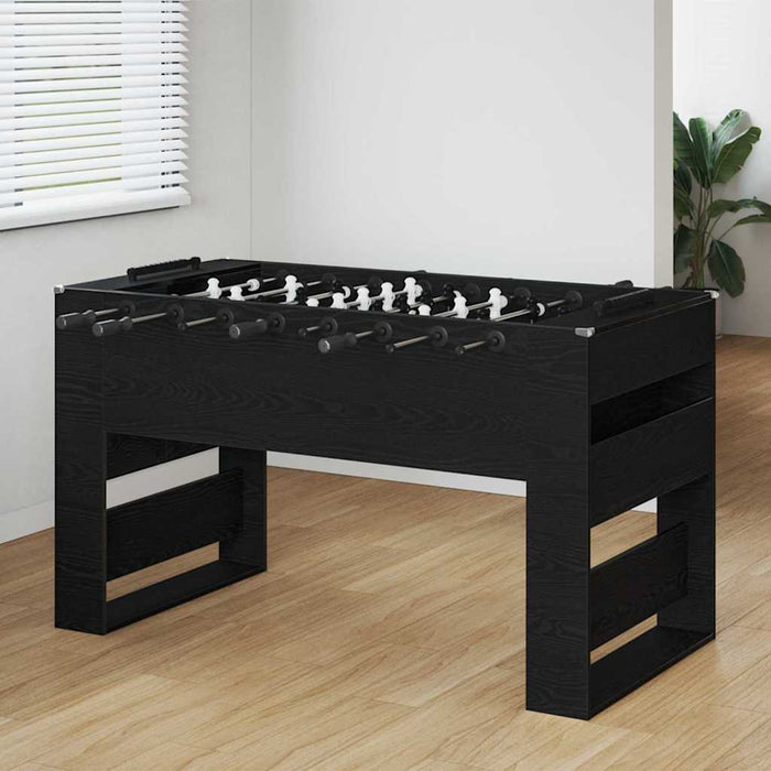 Mază de Fotbal 2 pcs Stejar Negru 146,5 x 74 x 85 cm - WALTI WALTI