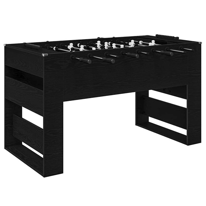 Mază de Fotbal 2 pcs Stejar Negru 146,5 x 74 x 85 cm - WALTI WALTI