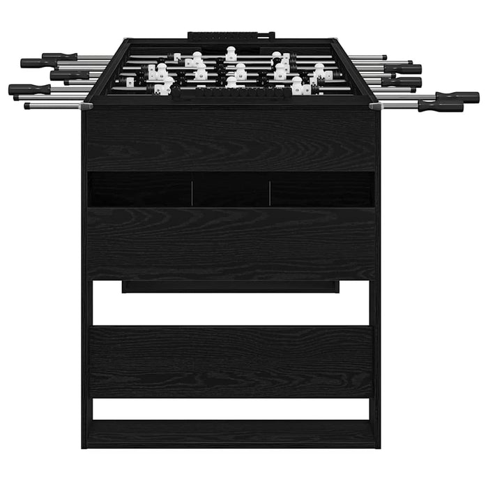 Mază de Fotbal 2 pcs Stejar Negru 146,5 x 74 x 85 cm - WALTI WALTI