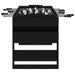 Mază de Fotbal 2 pcs Stejar Negru 146,5 x 74 x 85 cm - WALTI WALTI