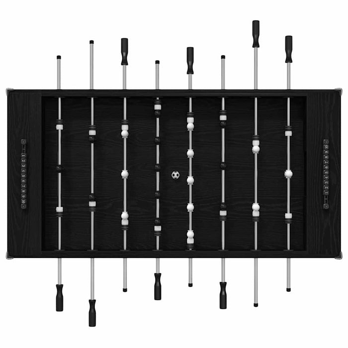 Mază de Fotbal 2 pcs Stejar Negru 146,5 x 74 x 85 cm - WALTI WALTI