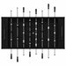 Mază de Fotbal 2 pcs Stejar Negru 146,5 x 74 x 85 cm - WALTI WALTI