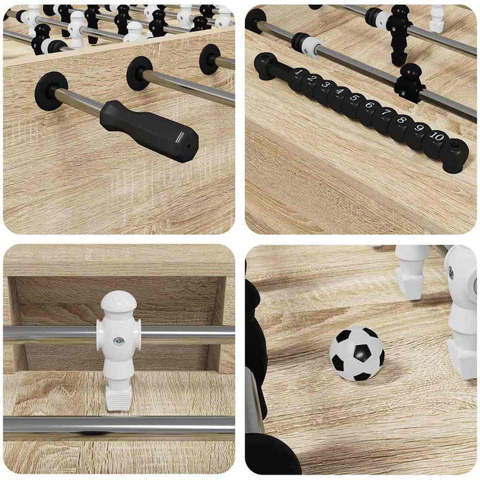 Mază de Fotbal 2 pcs Stejar Sonoma 146,5 x 74 x 85 cm - WALTI WALTI