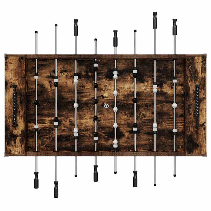 Mază de Fotbal 2 pcs Stejar fumuriu 146,5 x 74 x 85 cm - WALTI WALTI
