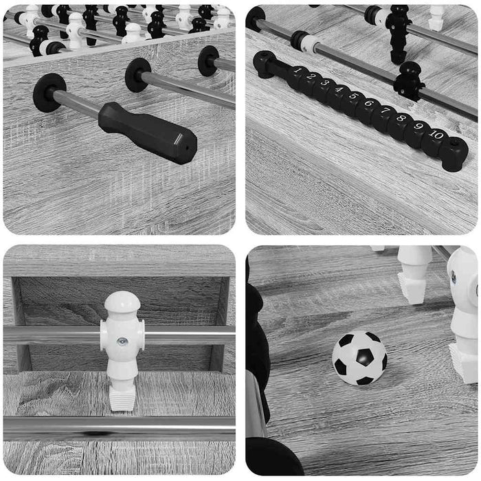 Mază de Fotbal 2 pcs Gri Sonoma 146,5 x 74 x 85 cm - WALTI WALTI