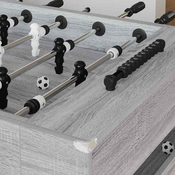 Mază de Fotbal 2 pcs Gri Sonoma 146,5 x 74 x 85 cm - WALTI WALTI
