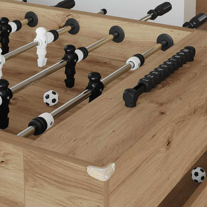 Mază de Fotbal 2 pcs Stejar Artizanal 146,5 x 74 x 85 cm - WALTI WALTI