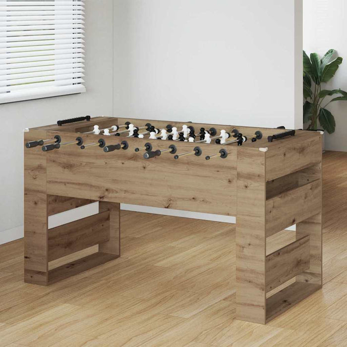 Mază de Fotbal 2 pcs Stejar Artizanal 146,5 x 74 x 85 cm - WALTI WALTI