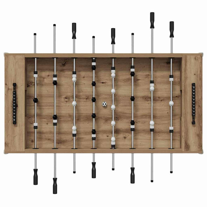 Mază de Fotbal 2 pcs Stejar Artizanal 146,5 x 74 x 85 cm - WALTI WALTI