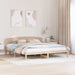 Cadru de pat cu headboard Maro 200 x 200 cm Lemn masiv de pin - WALTI WALTI