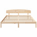 Cadru de pat cu headboard Maro 200 x 200 cm Lemn masiv de pin - WALTI WALTI
