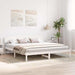 Cadru de pat cu headboard Alb 200 x 200 cm Lemn masiv de pin - WALTI WALTI