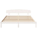 Cadru de pat cu headboard Alb 200 x 200 cm Lemn masiv de pin - WALTI WALTI