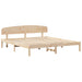 Cadru de pat cu headboard Maro 180 x 200 cm Lemn masiv de pin - WALTI WALTI