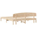 Cadru de pat cu headboard Maro 180 x 200 cm Lemn masiv de pin - WALTI WALTI