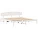 Cadru de pat cu headboard Alb 180 x 200 cm Lemn masiv de pin - WALTI WALTI