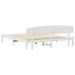 Cadru de pat cu headboard Alb 180 x 200 cm Lemn masiv de pin - WALTI WALTI