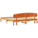 Cadru de pat cu headboard Maro 180 x 200 cm Lemn masiv de pin - WALTI WALTI