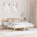 Cadru de pat cu headboard Maro 160 x 200 cm Lemn masiv de pin - WALTI WALTI