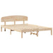 Cadru de pat cu headboard Maro 160 x 200 cm Lemn masiv de pin - WALTI WALTI