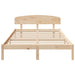 Cadru de pat cu headboard Maro 160 x 200 cm Lemn masiv de pin - WALTI WALTI