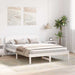 Cadru de pat cu headboard Alb 160 x 200 cm Lemn masiv de pin - WALTI WALTI