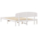 Cadru de pat cu headboard Alb 160 x 200 cm Lemn masiv de pin - WALTI WALTI