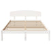 Cadru de pat cu headboard Alb 160 x 200 cm Lemn masiv de pin - WALTI WALTI