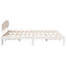 Cadru de pat cu headboard Alb 160 x 200 cm Lemn masiv de pin - WALTI WALTI