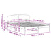 Cadru de pat cu headboard Alb 160 x 200 cm Lemn masiv de pin - WALTI WALTI