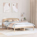 Cadru de pat cu headboard Maro 150 x 200 cm Lemn masiv de pin - WALTI WALTI
