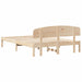 Cadru de pat cu headboard Maro 150 x 200 cm Lemn masiv de pin - WALTI WALTI
