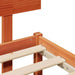 Cadru de pat cu headboard Maro 150 x 200 cm Lemn masiv de pin - WALTI WALTI