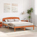 Cadru de pat cu headboard Maro 150 x 200 cm Lemn masiv de pin - WALTI WALTI