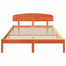 Cadru de pat cu headboard Maro 150 x 200 cm Lemn masiv de pin - WALTI WALTI
