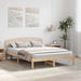 Cadru de pat cu headboard Maro 140 x 200 cm Lemn masiv de pin - WALTI WALTI