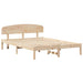 Cadru de pat cu headboard Maro 140 x 200 cm Lemn masiv de pin - WALTI WALTI