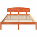 Cadru de pat cu headboard Maro 140 x 200 cm Lemn masiv de pin - WALTI WALTI