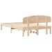 Cadru de pat cu headboard Maro 120 x 200 cm Lemn masiv de pin - WALTI WALTI