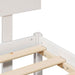 Cadru de pat cu headboard Alb 120 x 200 cm Lemn masiv de pin - WALTI WALTI