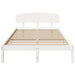 Cadru de pat cu headboard Alb 120 x 200 cm Lemn masiv de pin - WALTI WALTI