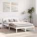 Cadru de pat cu headboard Alb 140 x 190 cm Lemn masiv de pin - WALTI WALTI