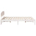 Cadru de pat cu headboard Alb 140 x 190 cm Lemn masiv de pin - WALTI WALTI