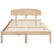 Cadru de pat cu headboard Maro 120 x 190 cm Lemn masiv de pin - WALTI WALTI