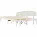 Cadru de pat cu headboard Alb 120 x 190 cm Lemn masiv de pin - WALTI WALTI