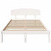 Cadru de pat cu headboard Alb 120 x 190 cm Lemn masiv de pin - WALTI WALTI