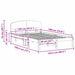 Cadru de pat cu headboard Alb 120 x 190 cm Lemn masiv de pin - WALTI WALTI